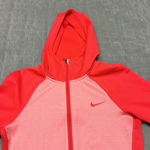 Nike Therma-Fit Hooded Jacket, Zip Up, Hoodie, Red, Running, Size XS - Picture 3 of 8